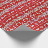 Kerstkruistitel Cadeaupapier (Hoek)