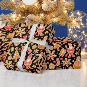 Kerstkrullen met Kabouter & Sneeuwman Cadeaupapier