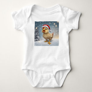Kerstkuiken, Vakantiekuiken, Kerstmuts, Kerstmis Romper