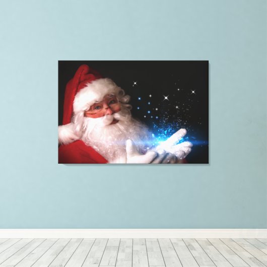 Kerstkunst #2 canvas afdruk (Insitu (Houten vloer))