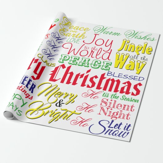 kerstkunst cadeaupapier (Uitgerold)