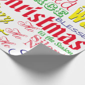 kerstkunst cadeaupapier (Hoek)