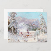  kerstkunst in de Beierse winter Briefkaart (Voorkant / Achterkant)