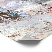  kerstkunst in de Beierse winter Poster (Hoek)