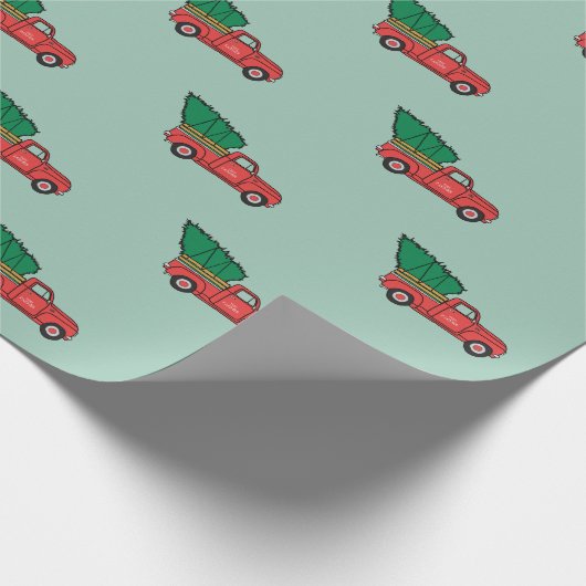 Kerstkunst in kerstkerstkerstland: kerstmis in ker cadeaupapier (Hoek)