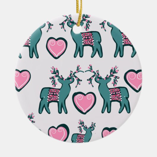 kerstkunst keramisch ornament (Voorkant)