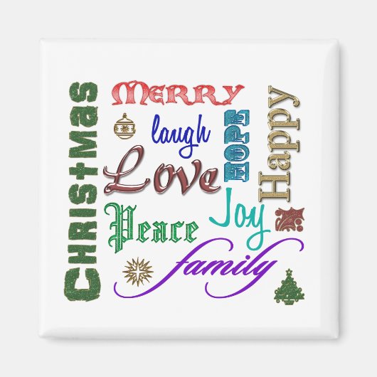 kerstkunst magneet (Voorkant)