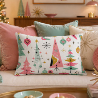 Kerstkussen 16x12 in atoomstijl accent kussen