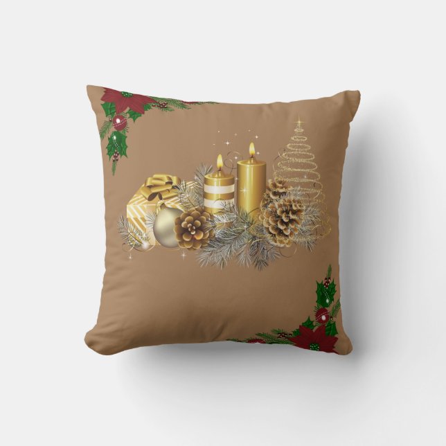 Kerstkussen, Kerstkaars Kussen (Voorkant)