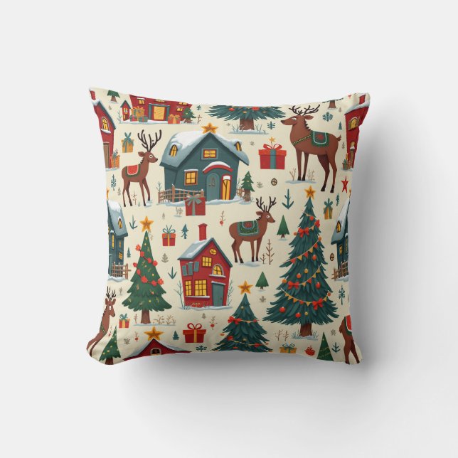 kerstkussen kussen (Voorkant)