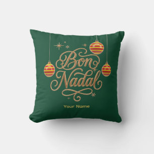 Kerstkussen met Catalaanse kerstwens Bon Nadal Kussen