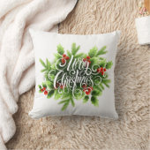 Kerstkussen met hulst kussen (Deken)