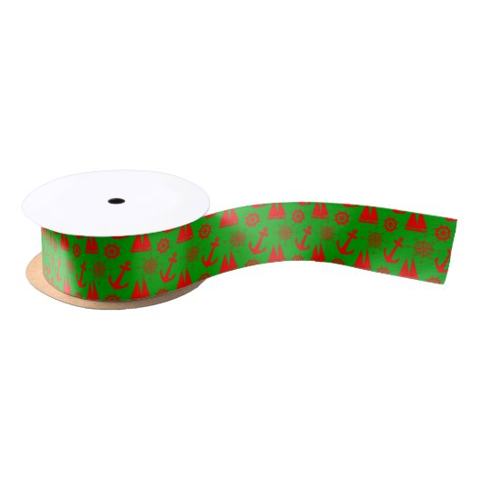Kerstkust Nautical Pattern Lint (Spoel)