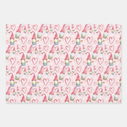 kerstkutnoma's in liefde inpakpapier vel (Voorkant)