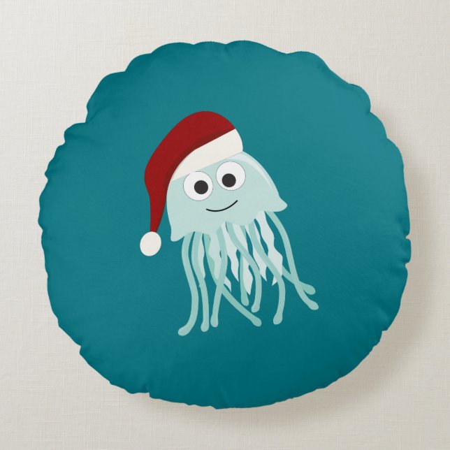 Kerstkwal Rond Kussen (Voorkant)