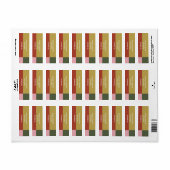 Kerstlabel Etiket (Full Sheet)