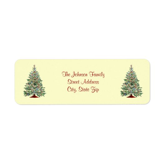 kerstlabel etiket (Voorkant)