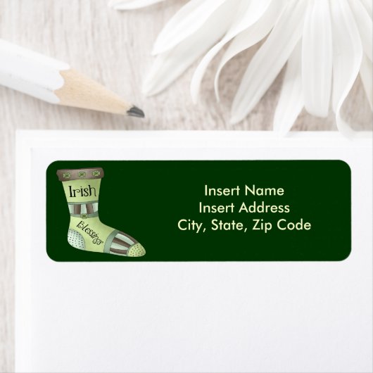 kerstlabel etiket (Insitu)