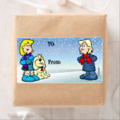 kerstlabel etiket (Insitu)