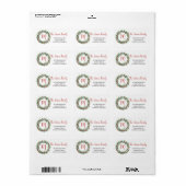 kerstlabel etiket (Full Sheet)