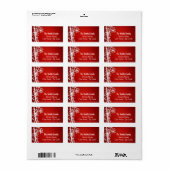 kerstlabel etiket (Full Sheet)