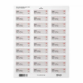 kerstlabel etiket (Full Sheet)