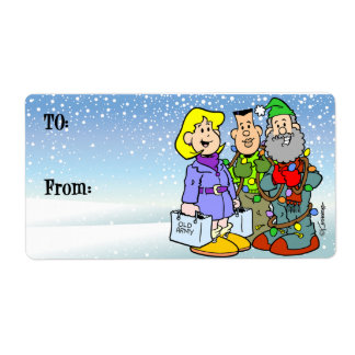 kerstlabel etiket