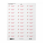 kerstlabel etiket (Full Sheet)