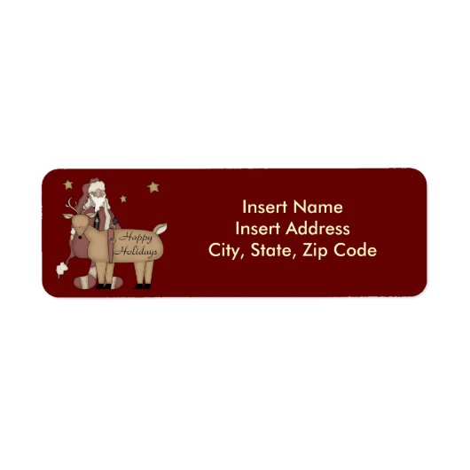 kerstlabel etiket (Voorkant)