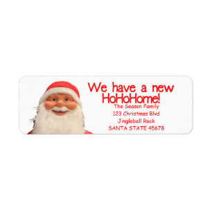 Kerstlabel in New Hohohome Etiket