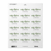 kerstlabels etiket (Full Sheet)