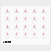 Kerstlabels, Kerst stickers, cadeau Ronde Sticker (Vel)