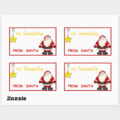 kerstLabels Rechthoekige Sticker (Vel)