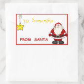 kerstLabels Rechthoekige Sticker (Tas)