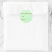 kerstLabels Ronde Sticker (Tas)