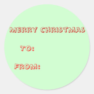 kerstLabels Ronde Sticker
