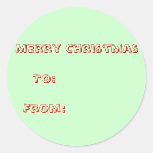 kerstLabels Ronde Sticker (Voorkant)