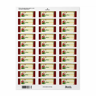 kerstlabels voor cadeaubont label