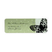  kerstlabels voor de kerstretour van Butterfly Etiket (Voorkant)