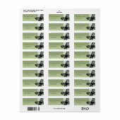  kerstlabels voor de kerstretour van Butterfly Etiket (Full Sheet)