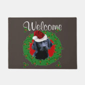 kerstlabrador Dog Deurmat (Voorkant)