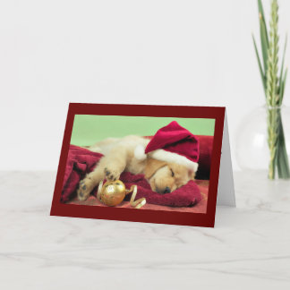 kerstlabrador feestdagen kaart