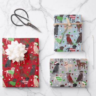 Kerstlabrador Retriever Inpakpapier Vel