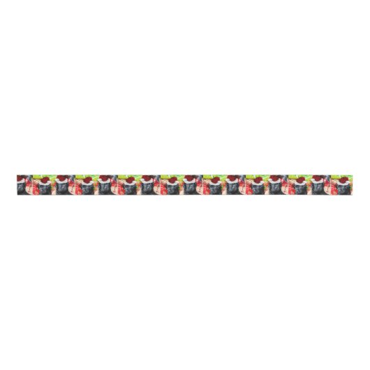 Kerstlabradors Grosgrain Lint (Voorkant)