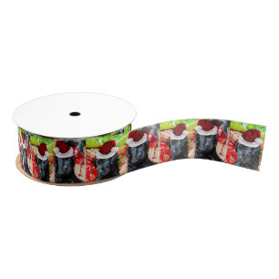 Kerstlabradors Grosgrain Lint