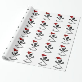 Kerstlacrosse Sticks Cadeaupapier