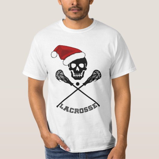 Kerstlacrosse Sticks T-shirt (Voorkant)