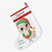 Kerstlam grote kerstkous grote kerstsok (Achterkant (Hangend))