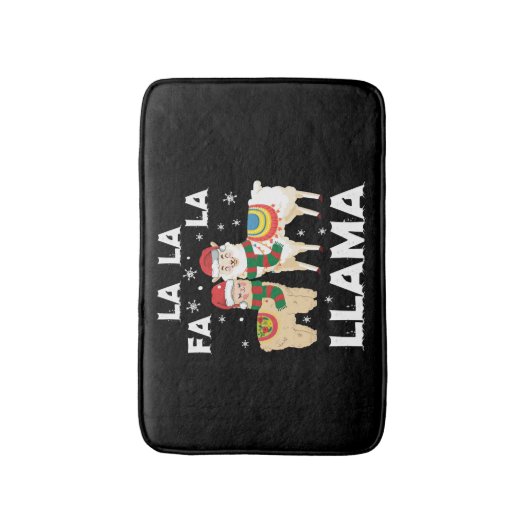 Kerstlama Badmat (Voorkant Verticaal)