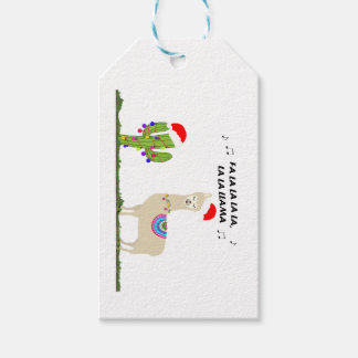 Kerstlama Cadeaulabel